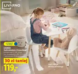 Lidl LIVARNO Stolik dziecięcy z 2 krzesełkami oferta