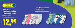 Lidl LUPILU Skarpetki dziecięce z biobawełną, 5 par oferta