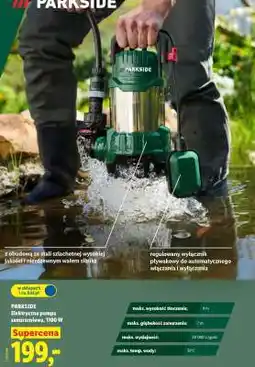 Lidl PARKSIDE Elektryczna pompa zanurzeniowa, 1100 W oferta
