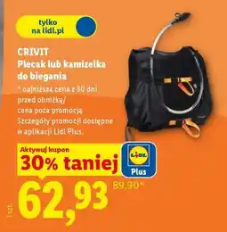 Lidl CRIVIT Plecak lub kamizelka do biegania oferta