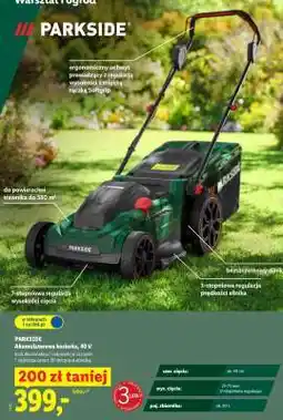 Lidl PARKSIDE Akumulatorowa kosiarka, 40 V oferta
