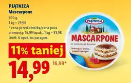 Lidl PIĄTNICA Mascarpone oferta
