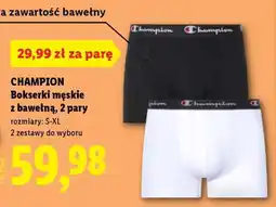 Lidl CHAMPION Bokserki męskie z bawełną, 2 pary oferta