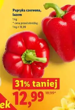 Lidl Papryka czerwona, luzem oferta