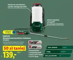 Lidl PARKSIDE Akumulatorowy spryskiwacz ciśnieniowy, 12 V/20 V oferta