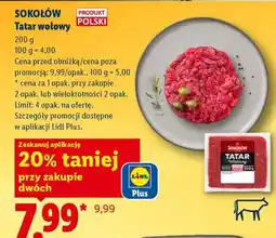 Lidl Sokołów Tatar wołowy oferta
