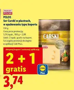 Lidl PILOS Ser Carski w plastrach oferta
