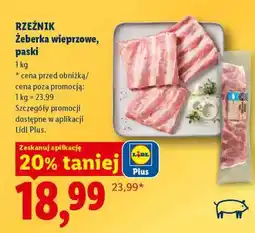 Lidl RZEŹNIK Żeberka wieprzowe, paski oferta