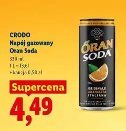 Lidl CRODO Napój gazowany Oran Soda oferta