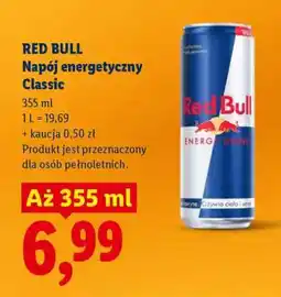Lidl RED BULL Napój energetyczny classic oferta