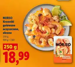 Lidl Norso Krewetki gotowane oczyszczone, obrane oferta