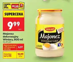 Biedronka Majonez dekoracyjny Winiary 800 ml oferta