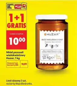 Biedronka Miód pszczeli wielokwiatowy Huzar, 1 kg oferta