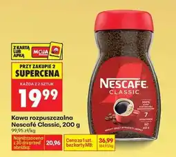 Biedronka Kawa rozpuszczalna Nescafe Classic , 200 g oferta