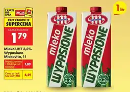 Biedronka Mleko UHT 3,2 Wypasione Mlekovita 1l oferta