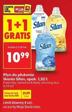 Biedronka Płyn do płukania tkanin Silan, opak. 1,32 l oferta