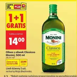 Biedronka Oliwa z oliwek Clasico Monini, 500 ml oferta