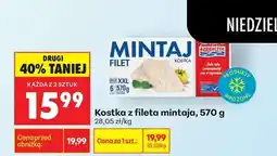 Biedronka Kostka z fileta mintaja , 570 g oferta