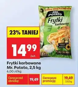 Biedronka Frytki karbowane Mr. Potato 2,5 kg oferta
