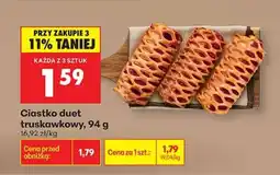 Biedronka Ciastko duet truskawkowy 94 g oferta