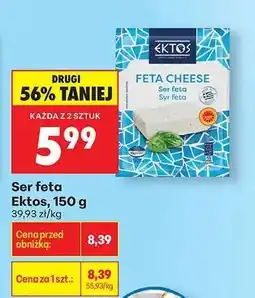 Biedronka Ser feta Ektos, 150 g oferta