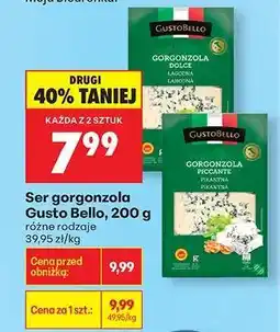 Biedronka Ser gorgonzola Gusto Bello, 200 g oferta