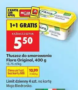 Biedronka Tłuszcz do smarowania Flora Original, 400 g oferta