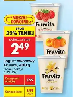 Biedronka Jogurt owocowy Fruvita 400 g oferta
