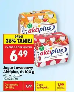Biedronka Jogurt owocowy Aktiplus, 6x100 g oferta