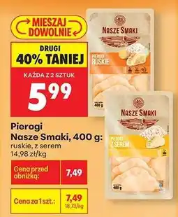 Biedronka Pierogi Nasze Smaki, 400 g oferta