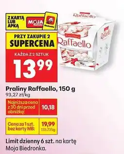 Biedronka Praliny Raffaello 150 g oferta