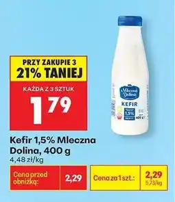 Biedronka Kefir 1,5 % Mleczna Dolina , 400 g oferta