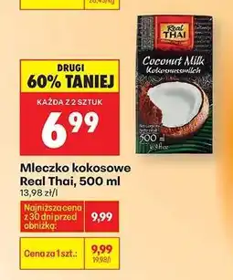 Biedronka Mleczko kokosowe Real Thai, 500 ml oferta