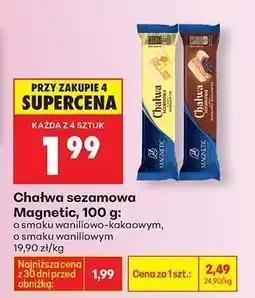 Biedronka Chałwa sezamowa Magnetic, 100 g oferta