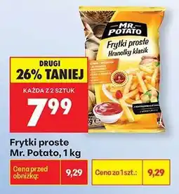 Biedronka Frytki proste Mr. Potato 1 kg oferta