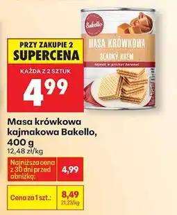 Biedronka Masa krówkowa kajmakowa Bakello, 400 g oferta