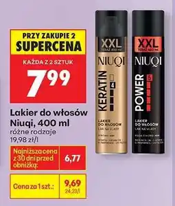 Biedronka Lakier do włosów NIUQI, 400 ml oferta