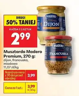 Biedronka Musztarda Madero Premium, 270 g oferta