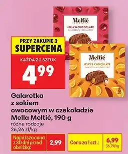 Biedronka Galaretka z sokiem owocowym w czekoladzie Mella Meltié, 190 g oferta