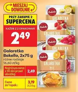 Biedronka Galaretka Bakello, 2x75 g oferta