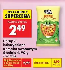 Biedronka Chrupki kukurydziane o smaku owocowym Głodniaki, 90 g oferta