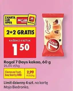 Biedronka Rogal 7 Days kakao 60 g oferta