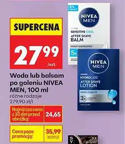 Biedronka Woda lub balsam po goleniu NIVEA MEN , 100 ml oferta