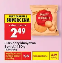 Biedronka Biszkopty klasyczne Bonitki, 180 g oferta