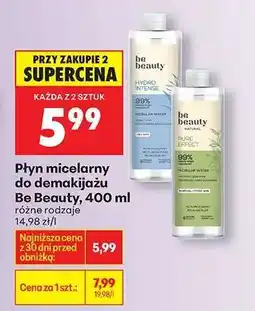 Biedronka Płyn micelarny do demakijażu Be Beauty, 400 ml oferta