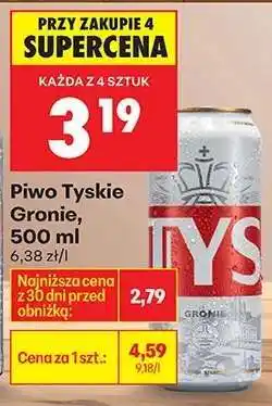 Biedronka Piwo Tyskie Gronie, 500 ml oferta