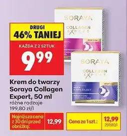 Biedronka Krem do twarzy Soraya Collagen Expert 50 ml oferta