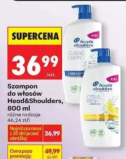 Biedronka Szampon do włosów Head&Shoulders, 800 ml oferta