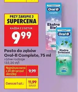 Biedronka Pasta do zębów Oral-B Complete, 75 ml oferta