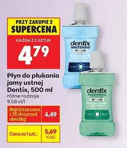 Biedronka Płyn do płukania jamy ustnej Dentix, 500 ml oferta